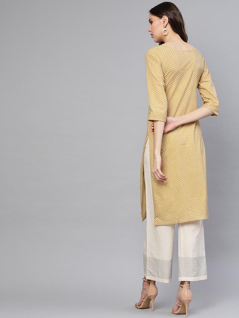 printed straight kurta - 16723278 - Zoom Image - 3