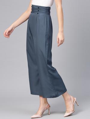 solid flared palazzo - 16723279 - Standard Image - 3