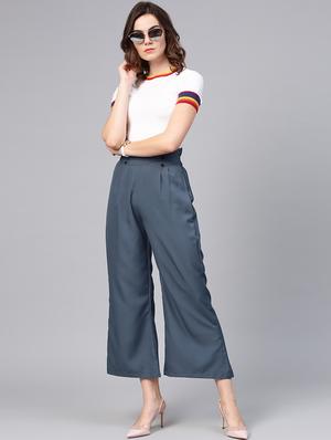 solid flared palazzo - 16723279 - Standard Image - 4