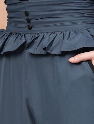 high rise frill detail trouser - 16723283 - Standard Image - 5