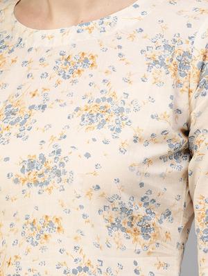 round neck floral top - 16723286 - Standard Image - 5