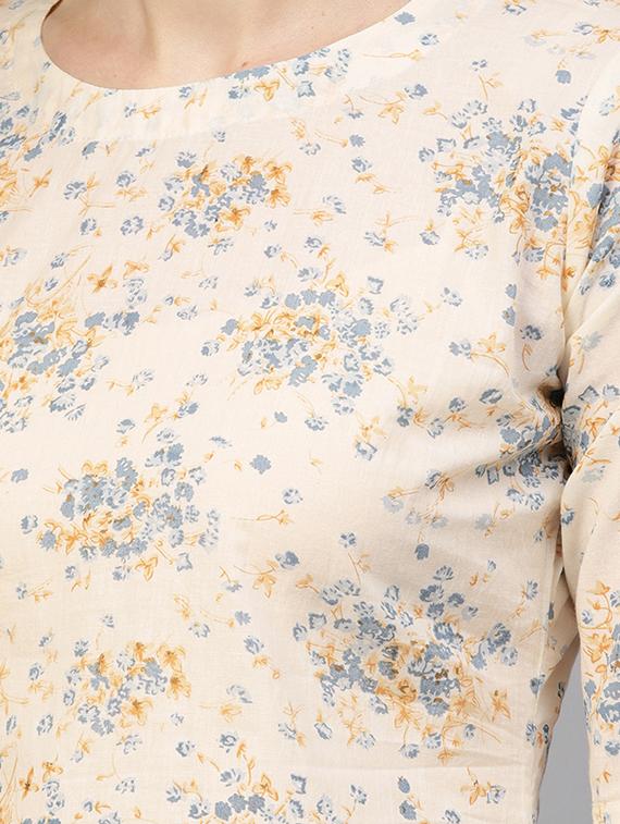 round neck floral top - 16723286 - Zoom Image - 5