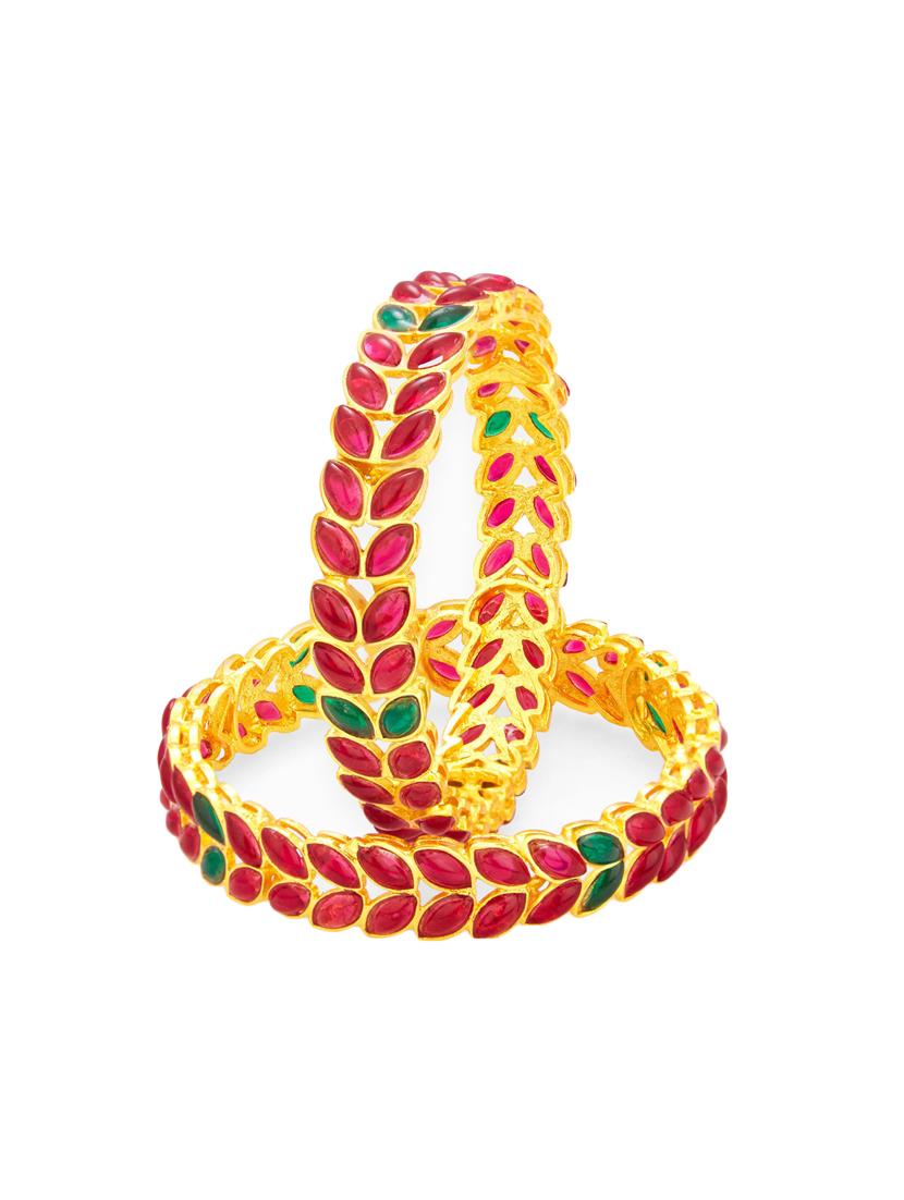 red gold tone metal bangle - 16723486 - Zoom Image - 1