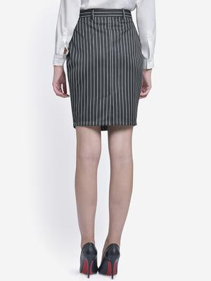 high rise striped pencil skirt - 16724775 - Standard Image - 3