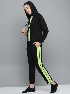 hooded neck sweatshirt with trackpant set - 16724784 - Standard Image - 2