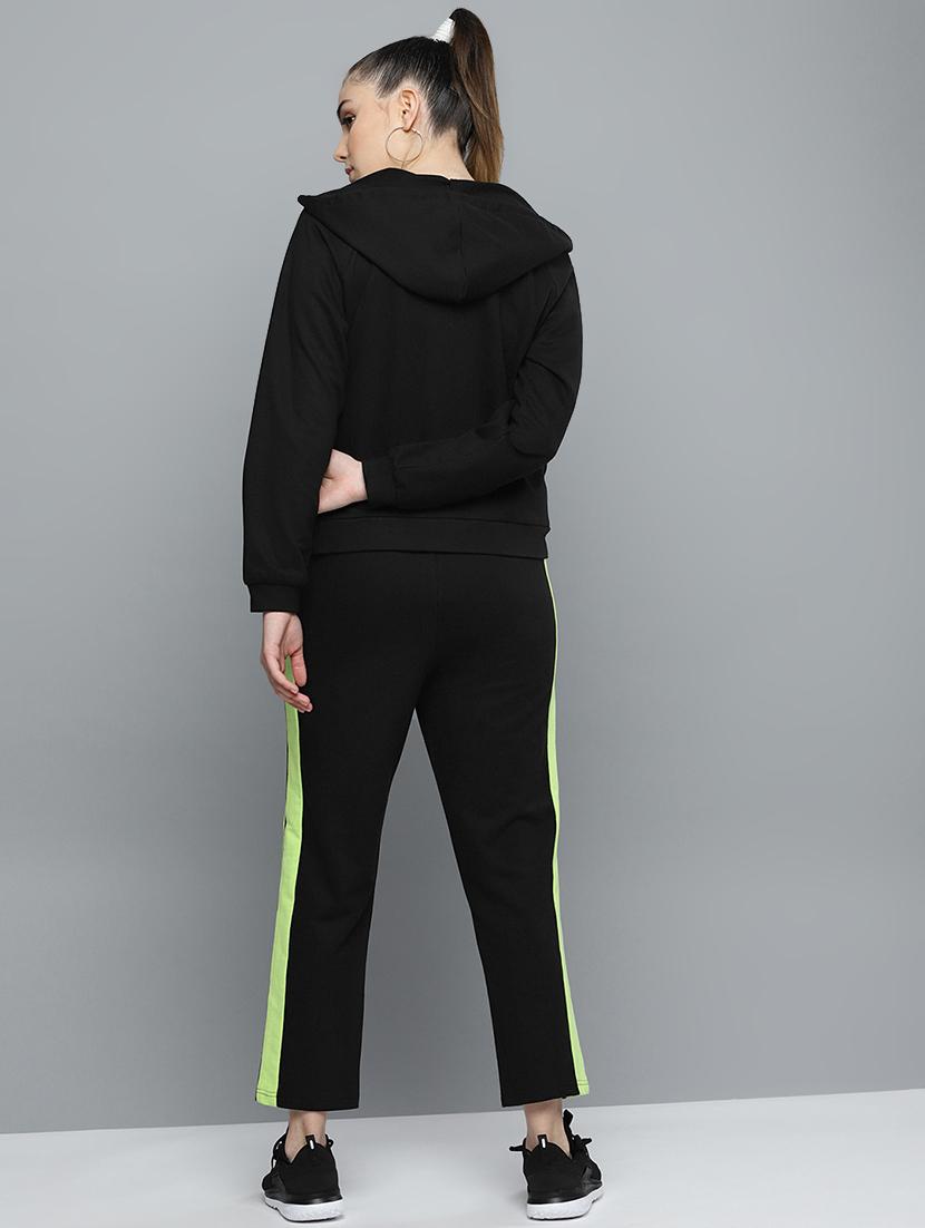 hooded neck sweatshirt with trackpant set - 16724784 - Zoom Image - 3