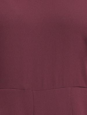 choker neck pleat detail full leg jumpsuit - 16724791 - Standard Image - 4