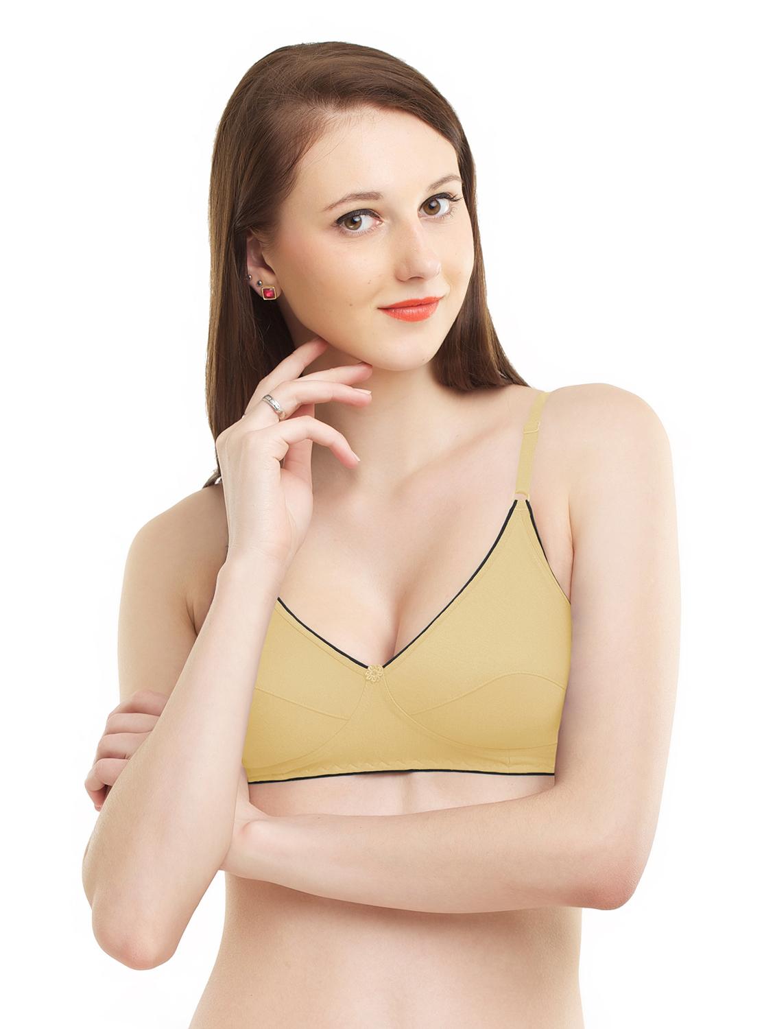 lightly padded floral patch bra - 16724804 - Zoom Image - 1