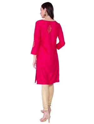 block print straight kurta - 16724848 - Standard Image - 3