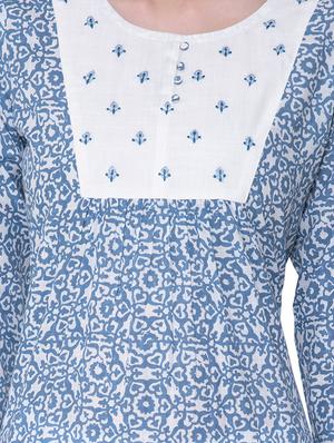 printed straight kurta - 16724850 - Standard Image - 4