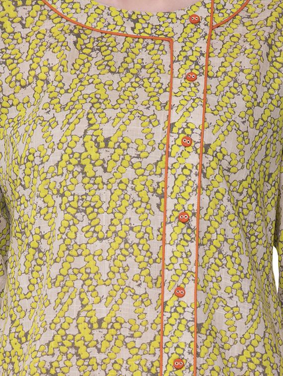 printed straight kurta - 16724851 - Zoom Image - 4
