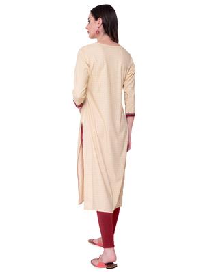solid straight kurta - 16724861 - Standard Image - 3