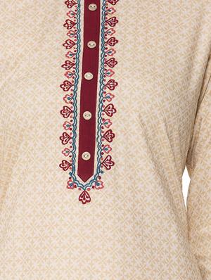 solid straight kurta - 16724861 - Standard Image - 4