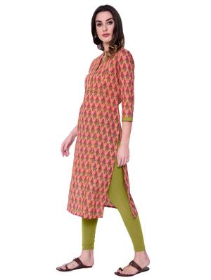 floral straight kurta - 16724864 - Standard Image - 2