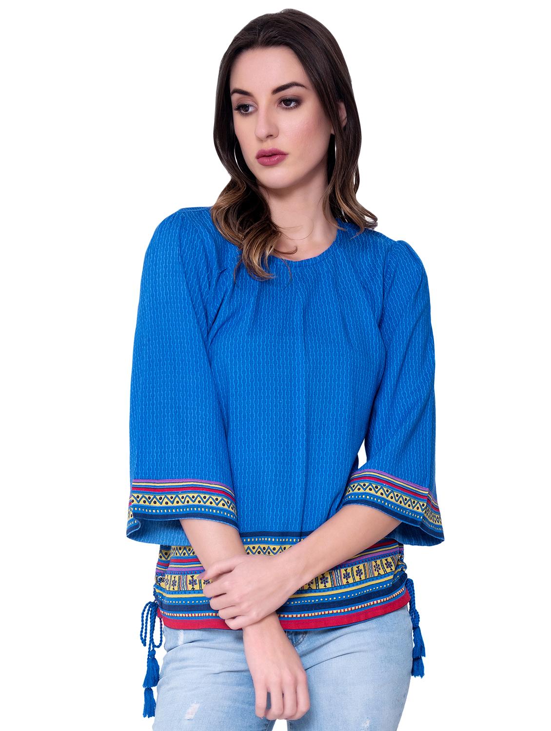solid a-line kurti - 16724874 - Zoom Image - 1