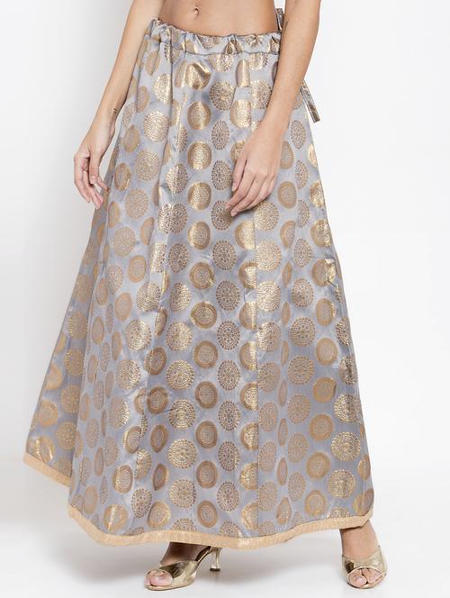 self design long skirt - 16724884 - Standard Image - 1