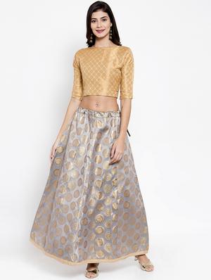self design long skirt - 16724884 - Standard Image - 4