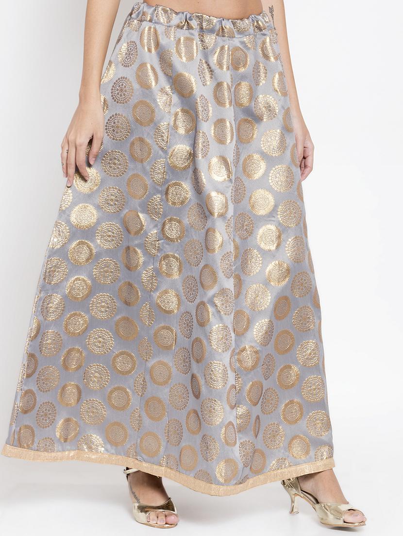 self design long skirt - 16724884 - Zoom Image - 2