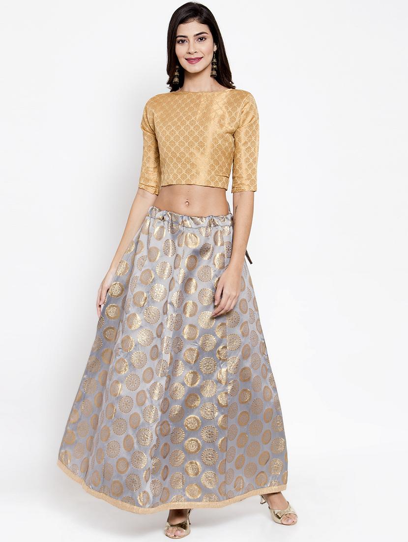 self design long skirt - 16724884 - Zoom Image - 4