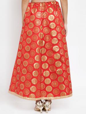 self design long skirt - 16724885 - Standard Image - 3