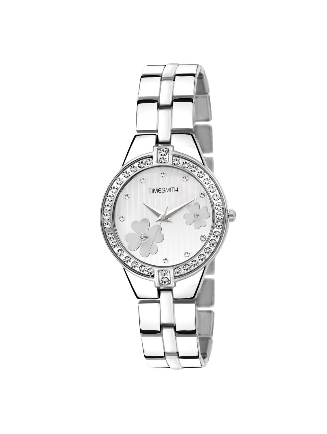 timesmith white dial silver stainless steel strap analog watch for women tsc-053ktd1 - 16724974 - Zoom Image - 1