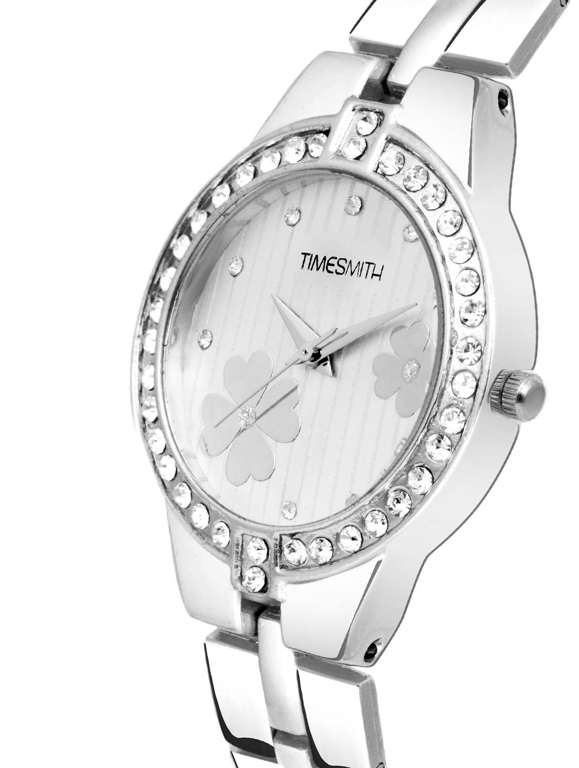 timesmith white dial silver stainless steel strap analog watch for women tsc-053ktd1 - 16724974 - Zoom Image - 2