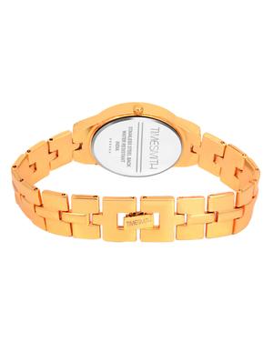 timesmith white dial gold stainless steel strap analog watch for women tsc-054ktd1 - 16724975 - Standard Image - 3