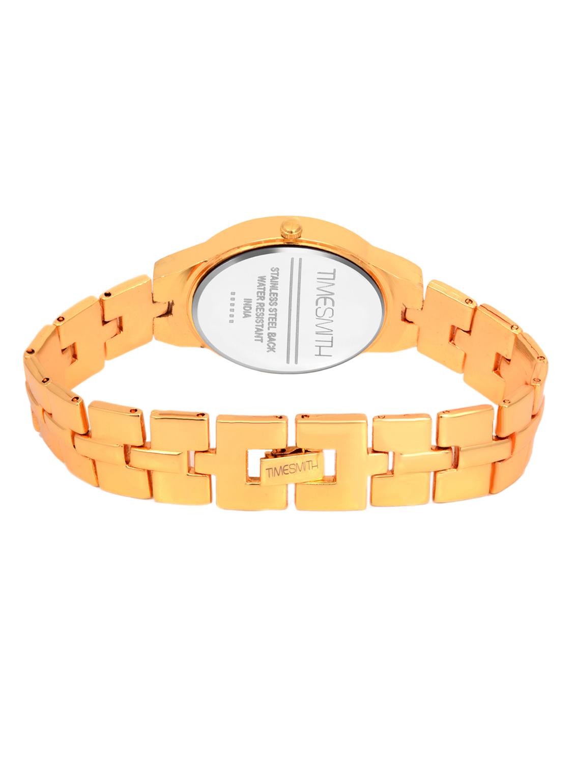 timesmith white dial gold stainless steel strap analog watch for women tsc-054ktd1 - 16724975 - Zoom Image - 3