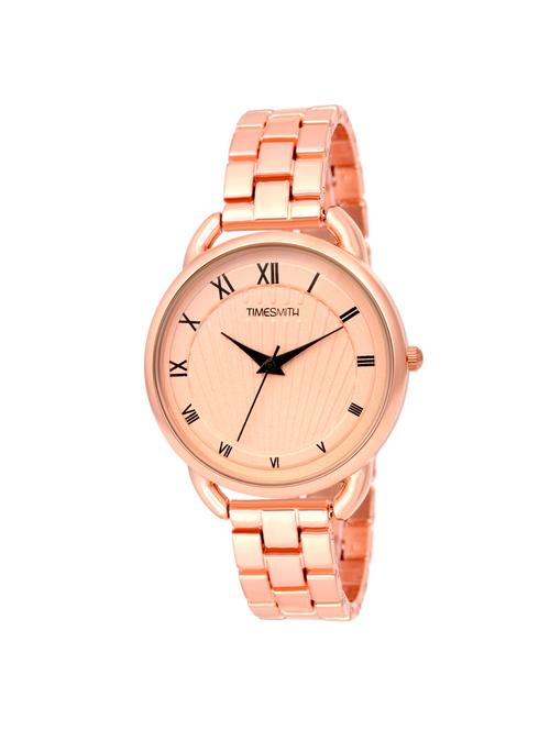 timesmith gold dial gold stainless steel strap analog watch for women tsc-057ktd1 - 16724978 - Standard Image - 1