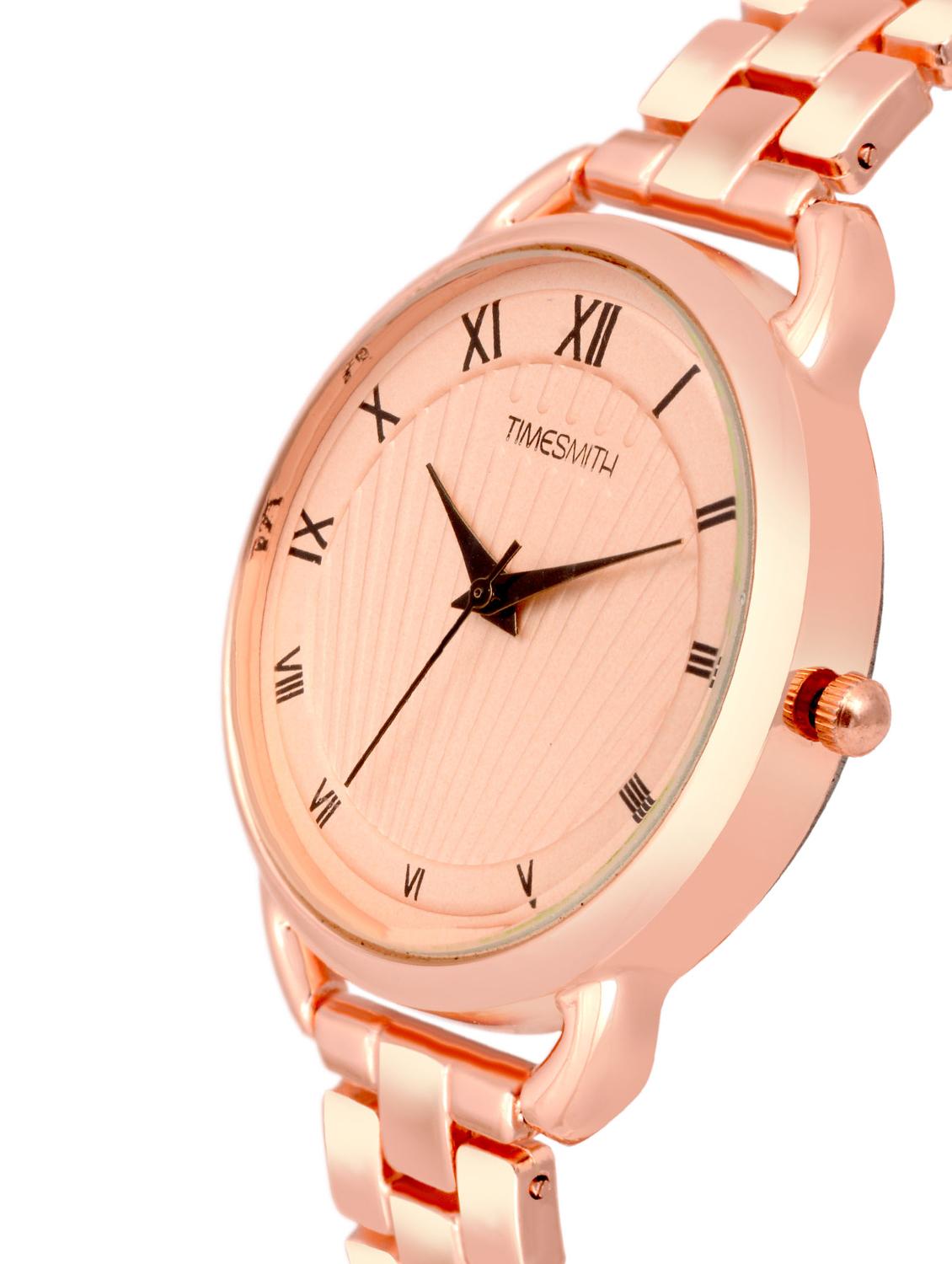 timesmith gold dial gold stainless steel strap analog watch for women tsc-057ktd1 - 16724978 - Zoom Image - 2