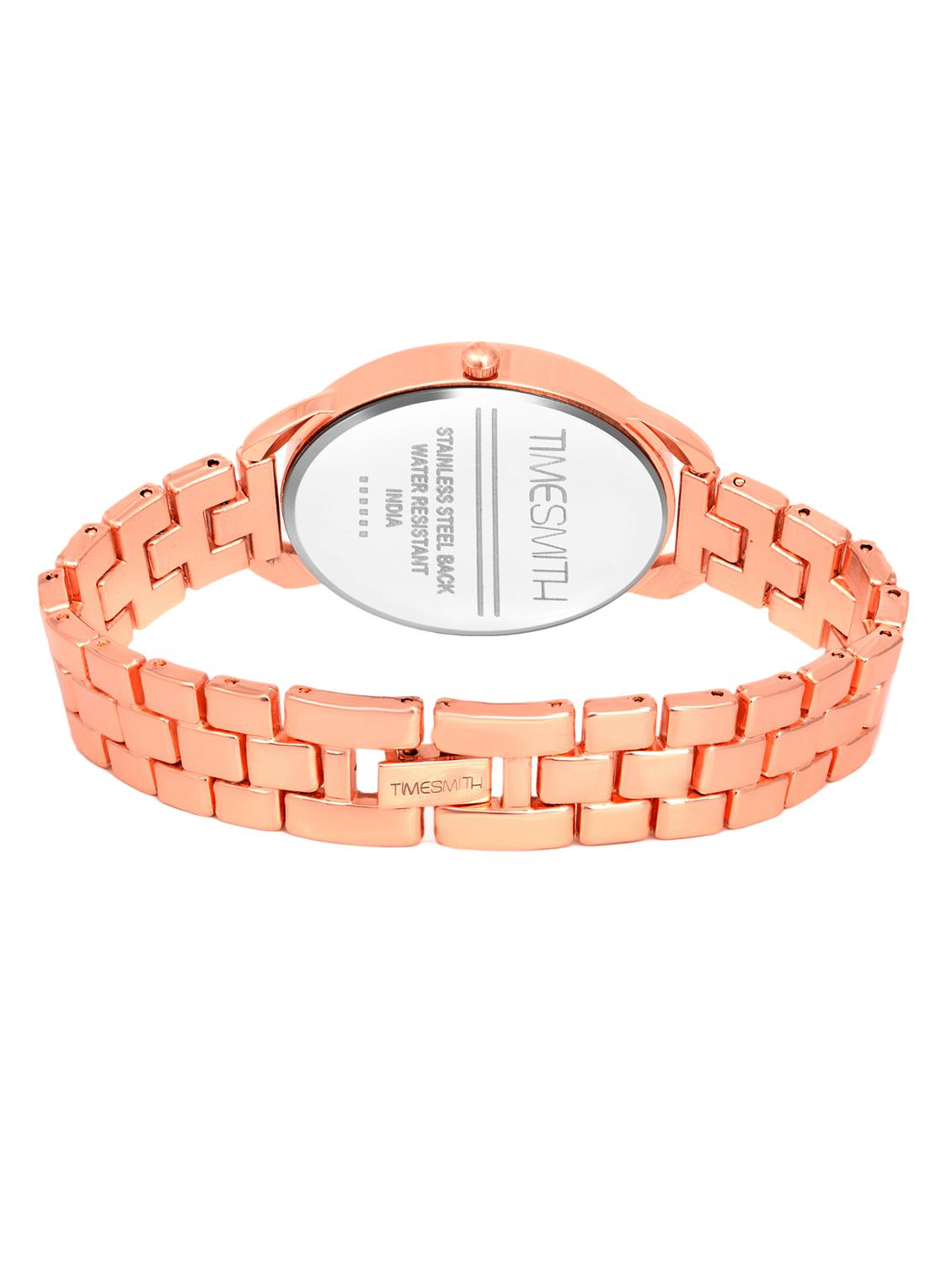 timesmith gold dial gold stainless steel strap analog watch for women tsc-057ktd1 - 16724978 - Zoom Image - 3