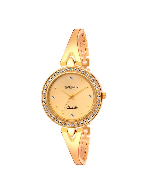 timesmith gold dial gold stainless steel strap analog watch for women tsc-059ktd1 - 16724980 - Standard Image - 1