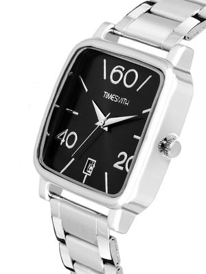 timesmith premium analog black dial silver stainless steel watch for men tsc-079ktd1 - 16725001 - Standard Image - 2