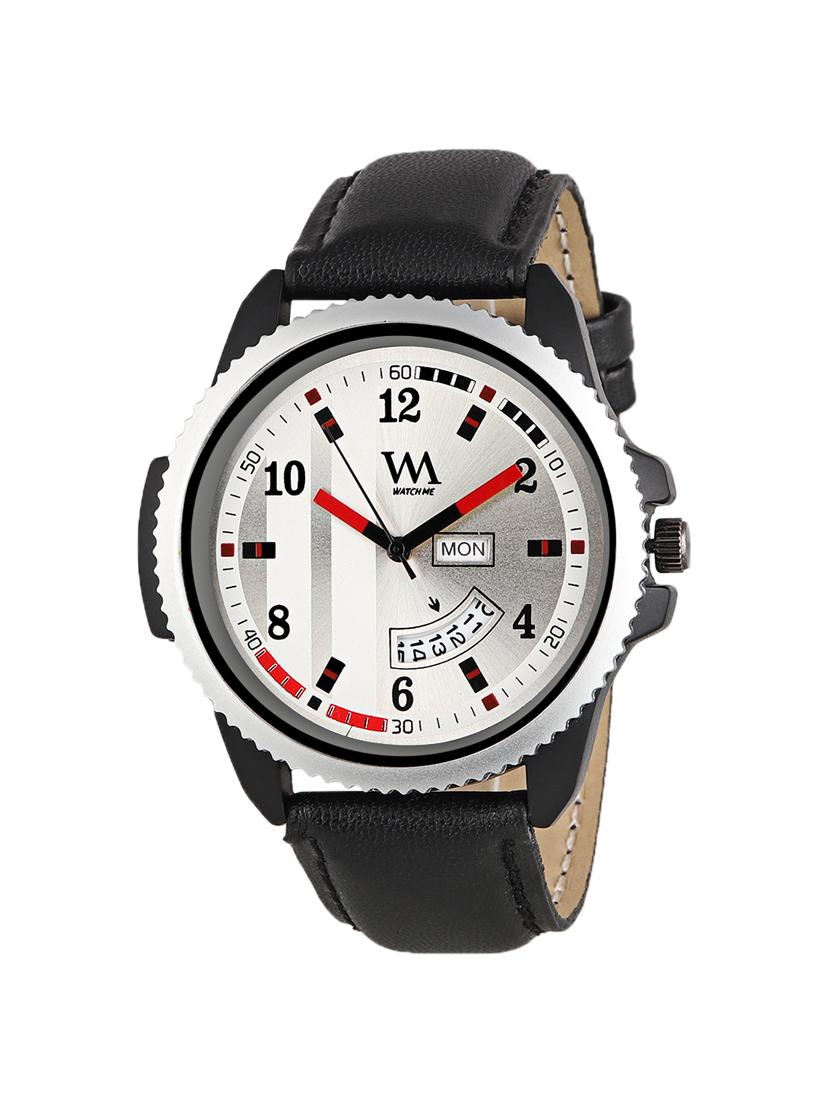 watch me leather day date watch for menktd1 - 16725045 - Zoom Image - 1