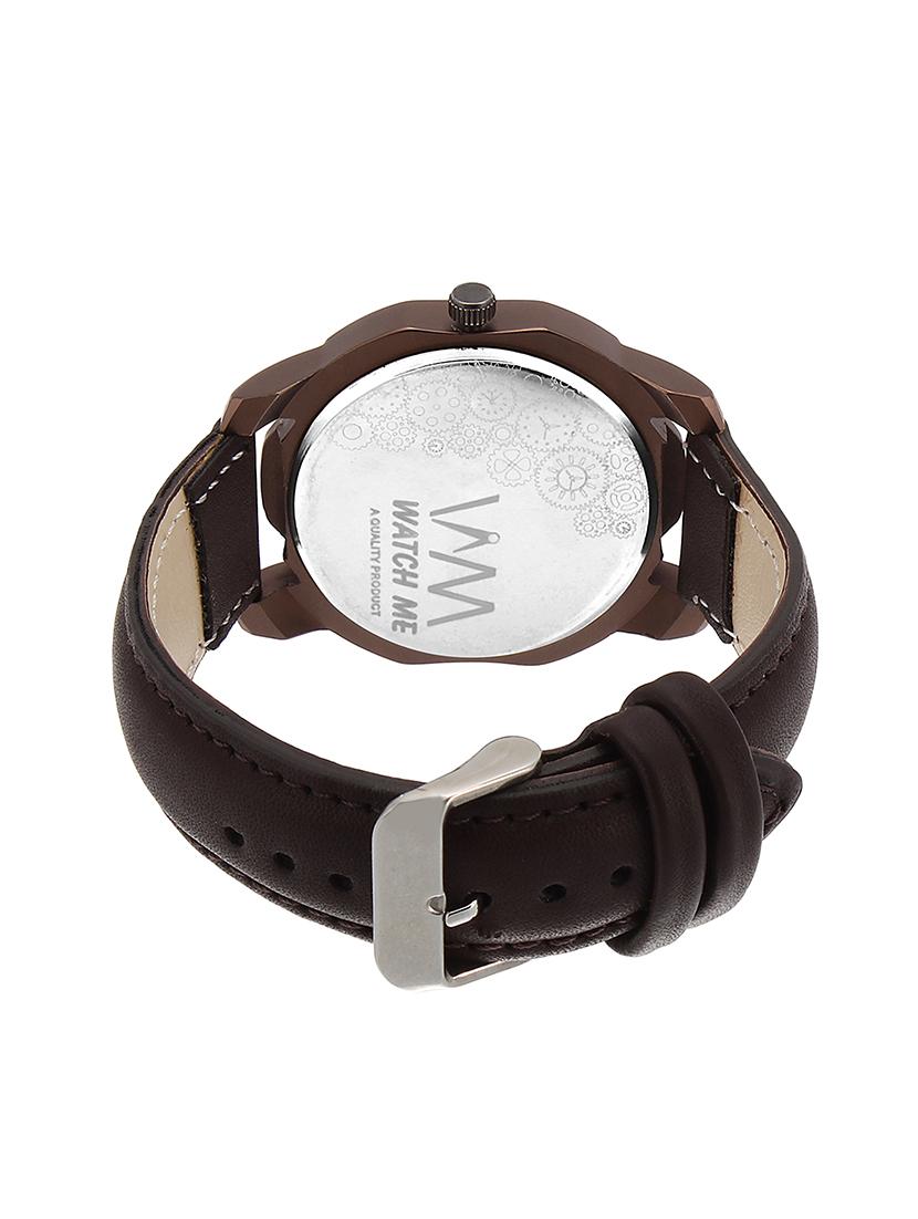 watch me brown dial brown leather strap genuine premium branded day date analog watch for men ddwm-111ktd1 - 16725128 - Zoom Image - 3