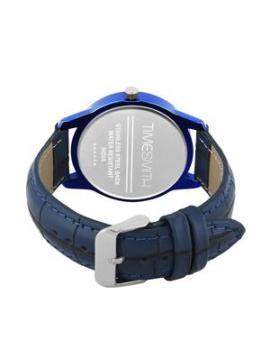 watch me blue dial blue leather analog watch for men ddwm-115ktd1 - 16725132 - Standard Image - 3