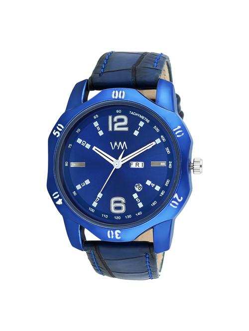 watch me blue dial blue leather analog watch for men ddwm-116ktd1 - 16725133 - Standard Image - 1