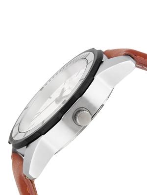 timesmith white dial brown leather strap genuine premium branded day date analog watch for men tsc-017ktd1 - 16725151 - Standard Image - 2