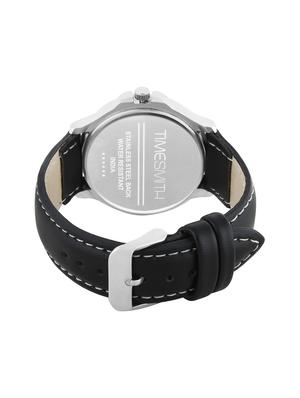 timesmith black dial black leather analog watch for men tsc-028ktd1 - 16725162 - Standard Image - 3