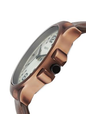 timesmith white dial brown leather analog watch for men tsc-031ktd1 - 16725165 - Standard Image - 2