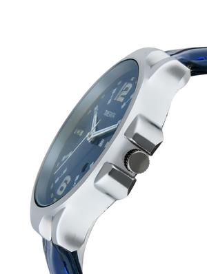 timesmith blue dial blue leather analog watch for men tsc-035ktd1 - 16725169 - Standard Image - 2