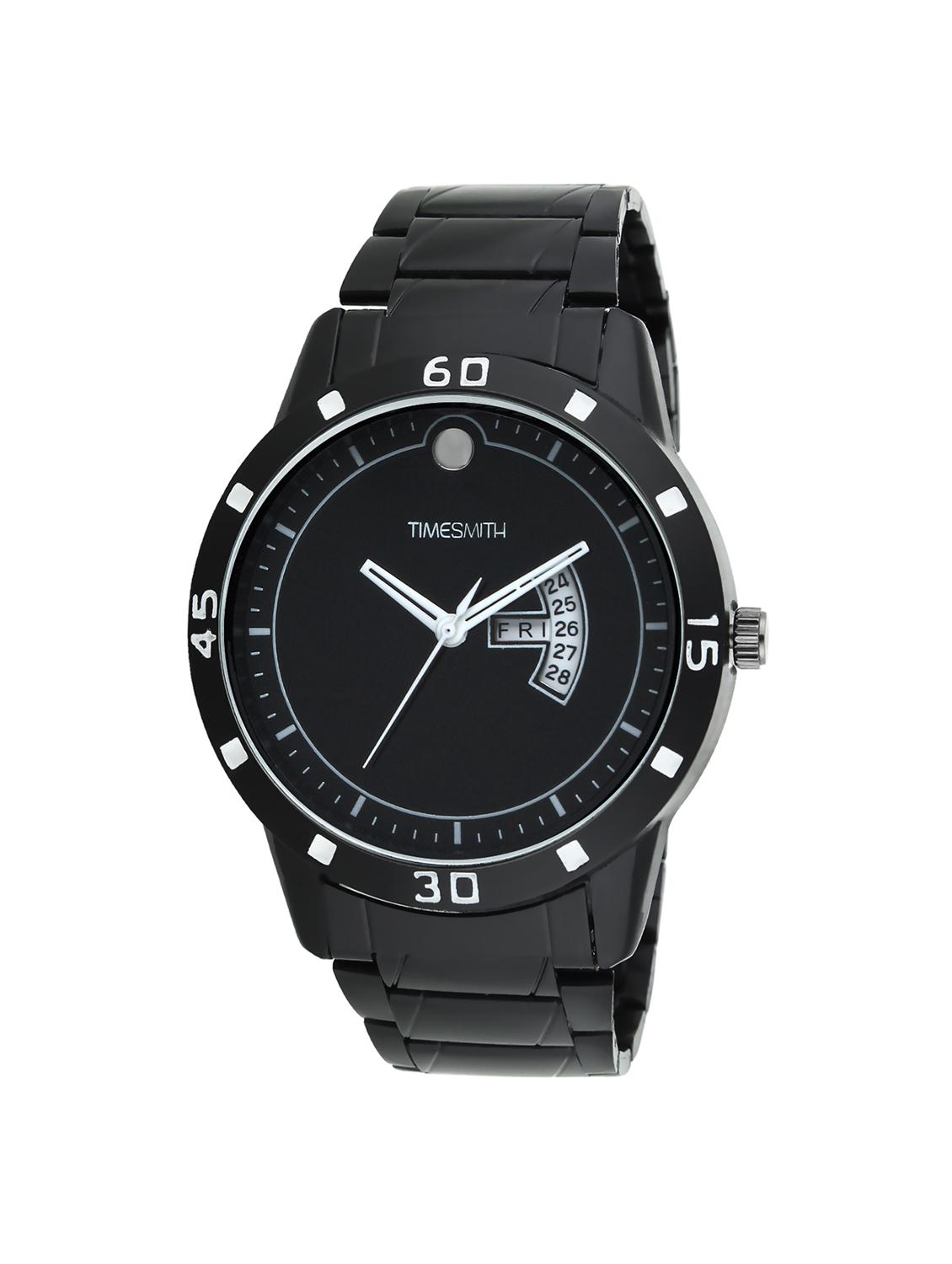 timesmith white dial black stainless steel analog watch for men tsc-044ktd1 - 16725183 - Zoom Image - 1