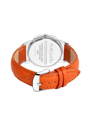 timesmith blue dial brown leather strap branded analog watch for men tsc-beerktd1 - 16725187 - Standard Image - 3