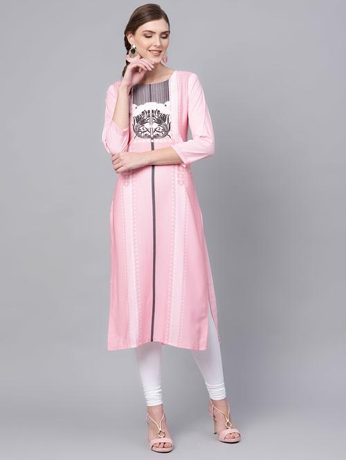 floral straight kurta - 16726002 - Standard Image - 1