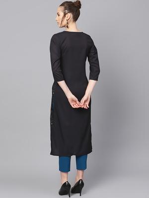 straight printed kurta - 16726048 - Standard Image - 3