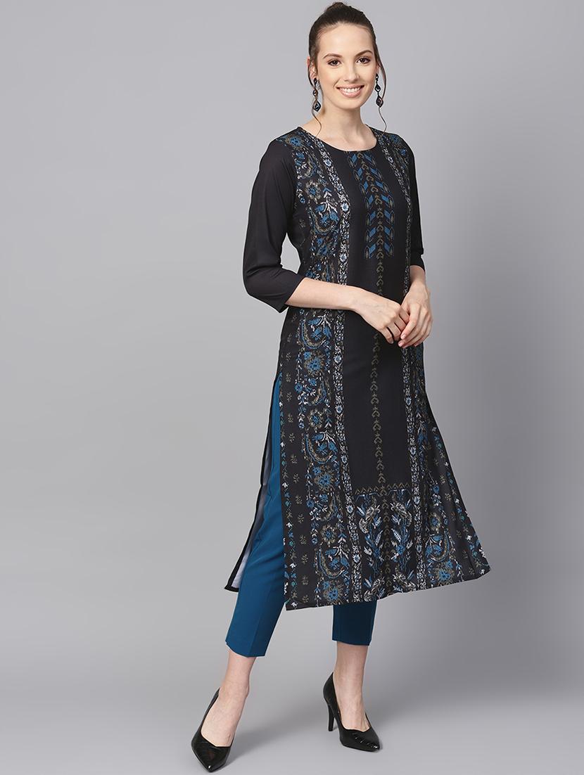 straight printed kurta - 16726048 - Zoom Image - 1