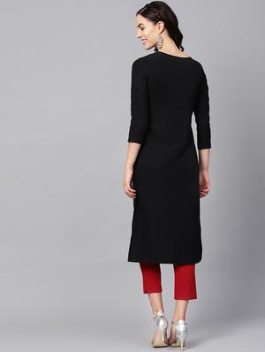 straight printed kurta - 16726050 - Standard Image - 3