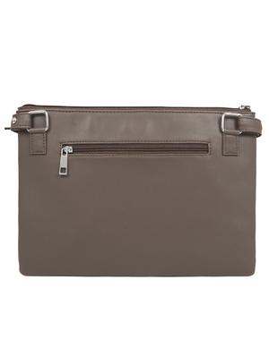 brown leatherette regular sling bag - 16726111 - Standard Image - 2