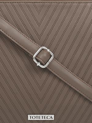 brown leatherette regular sling bag - 16726111 - Standard Image - 4