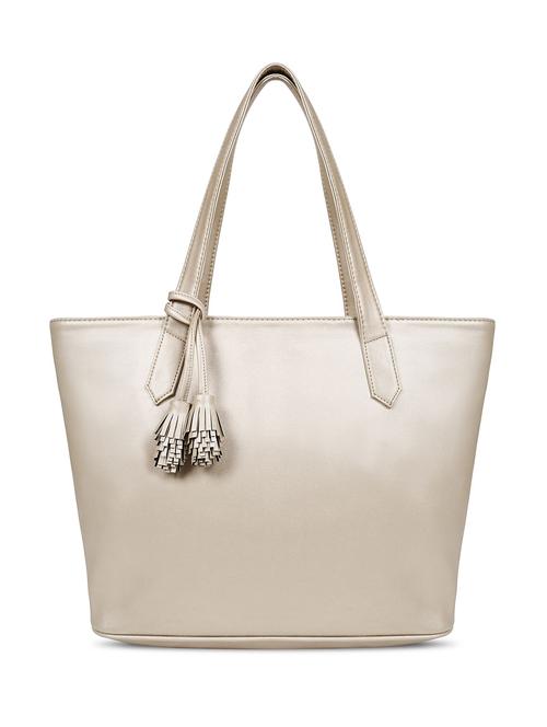 gold leatherette regular handbag - 16726142 - Very Small Image - 1